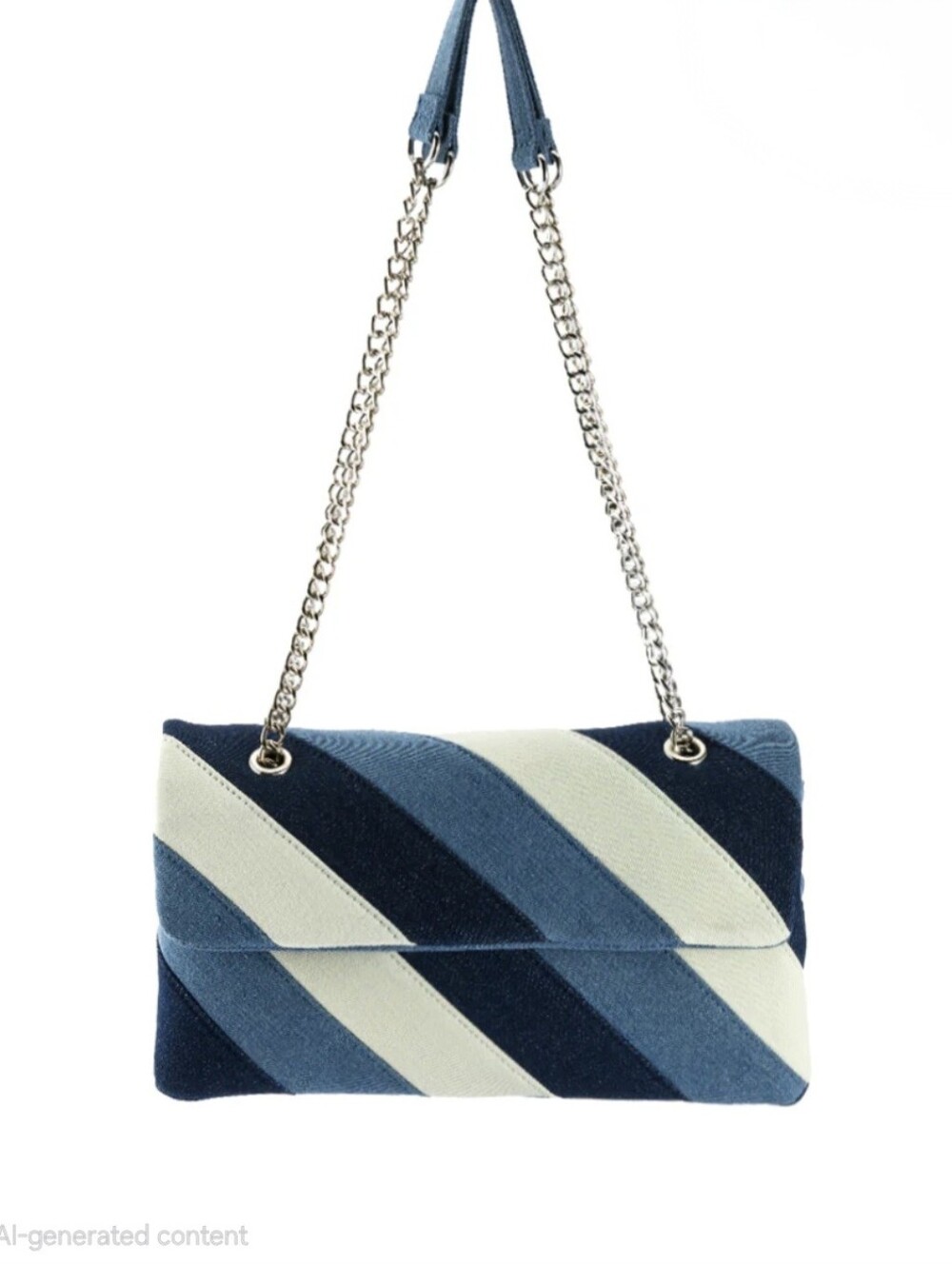 AKIRA Denim Bag can be worn as a shoulder or crossbody bag.